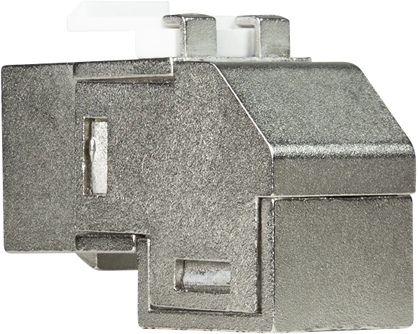 LogiLink Keystone Modul RJ-45 Buchse via RJ-45 Buchse Cat6a, 90° gewinkelt