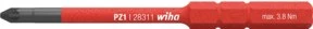 Wiha 283112 slimBit electric VDE Pozidriv Wechselklinge 6mm, PZ0x75mm