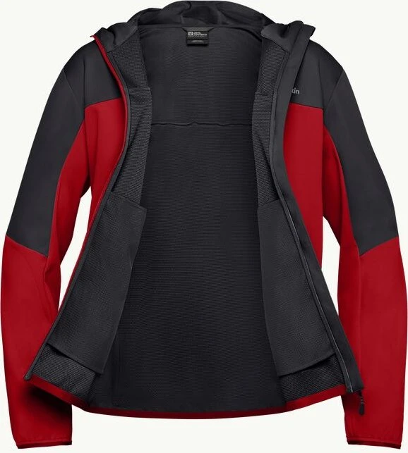 Jack Wolfskin Feldberg Hoody Funktionsjacke adrenaline red (Herren)