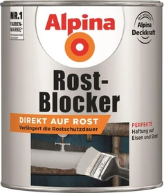 Alpina Farben Metallschutz-Lack Rostblocker außen grau, 750ml