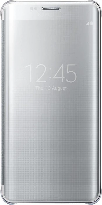 Samsung Clear View Cover für Galaxy S6 Edge+ silber