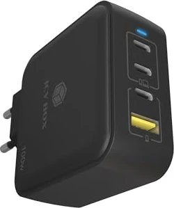 RaidSonic Icy Box IB-PS1040-PD 100W GaN Steckerladegerät mit Power Delivery 3.0 und GaN schwarz