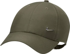 Nike Dri-FIT Club unstrukturierte Metall-Swoosh Kappe medium olive/metallic silver