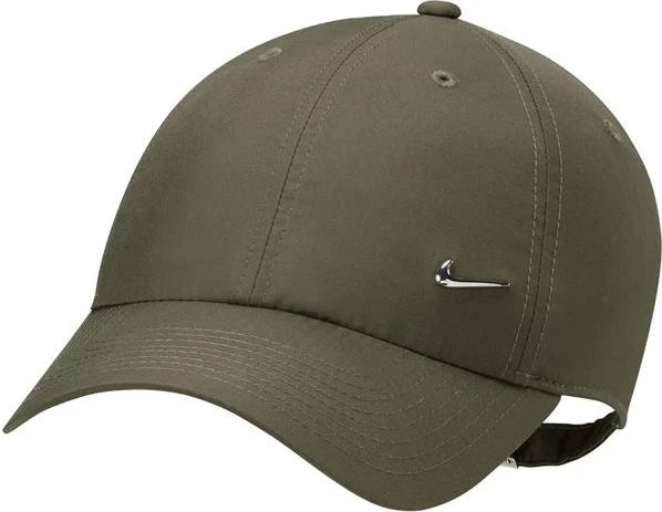 Nike Dri-FIT Club unstrukturierte Metall-Swoosh Kappe medium olive/metallic silver