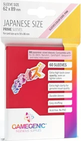 Gamegenic Japanese Size Prime Sleeves rot, 60 Stück