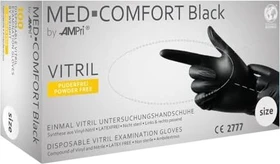 Ampri Med Comfort Vitril Classic Einweghandschuhe L schwarz, 100 Stück