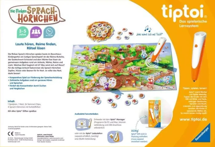 Ravensburger tiptoi Spiel: Die flinken Sprach-Hörnchen
