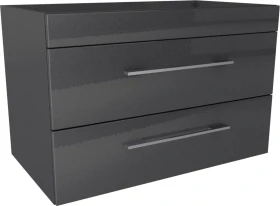 Lanzet K5 Waschtischunterschrank 87.9x50.3x57.5cm, grafit