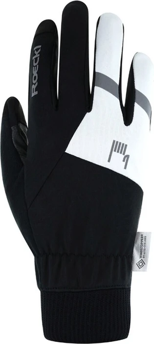 Roeckl Rofan Fahrradhandschuhe schwarz/weiß