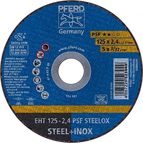 Pferd EHT 125-2.4 PSF STEELOX Trennscheibe, 125x2.4x22.23mm, 25 Stück