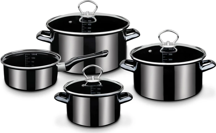 GSW Profi Black Star Kochtopf-Set, 7-tlg.