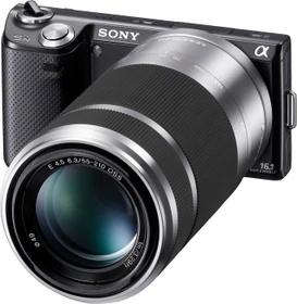 Sony Alpha NEX-5N schwarz mit Objektiv E 18-55mm 3.5-5.6 OSS und E 55-210mm 4.5-6.3 OSS
