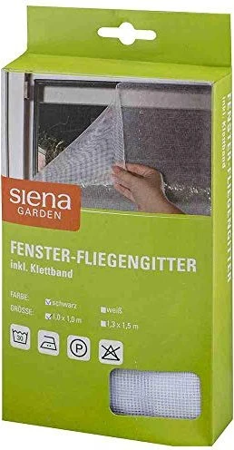 Siena Garden Fenster-Fliegengitter 100x100cm weiß