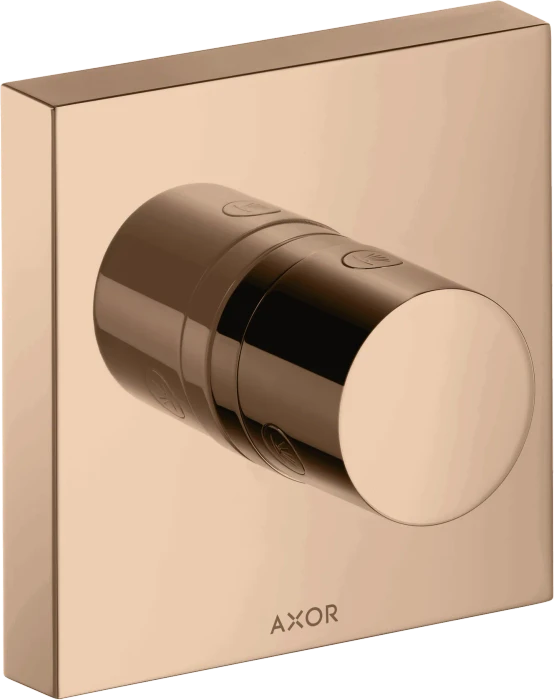 Hansgrohe AXOR ShowerSolutions Ab- und Umstellventil Trio/ Quattro 120/120 Unterputz polished red gold