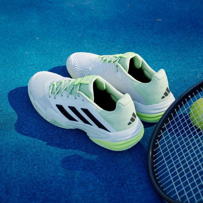 adidas Barricade 13 cloud white/core black/semi green spark (Herren)