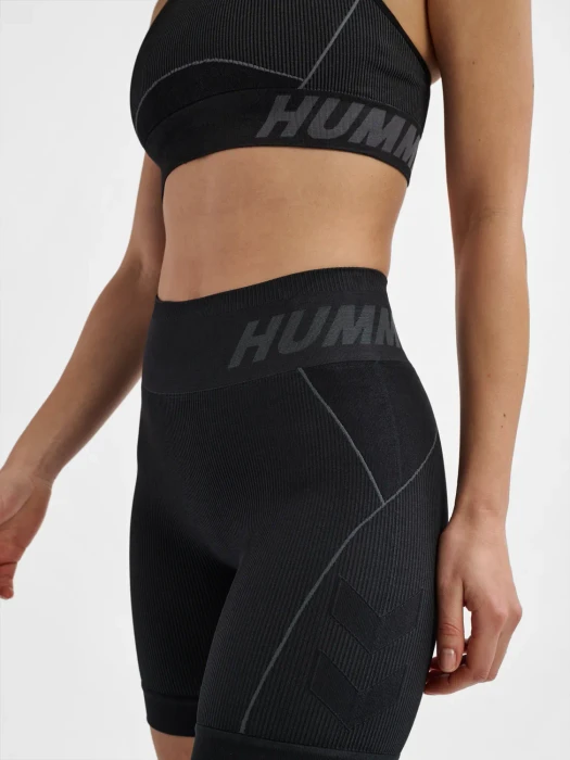 hummel Christel Sport-BH black/asphalt melange (Damen)