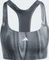 adidas Powerimpact Training Medium-Support 3-Streifen Sport-BH glory grey/carbon/black (Damen) Vorschaubild