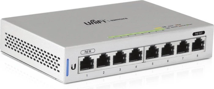Ubiquiti UniFiSwitch 8 Desktop Gigabit Managed Switch, 8x RJ-45, 12W passiv PoE