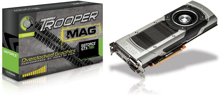 Point of View GeForce GTX 780 Trooper MAG, 3GB GDDR5, 2x DVI, HDMI, DP