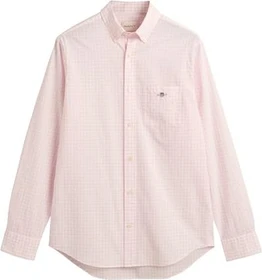 Gant Regular Fit Classic Gingham Popeline Hemd langarm light pink (Herren)
