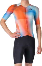 Castelli Free Sanremo 3 Triathlon Shorty kurzarm paprika/winter sky/black (Herren)