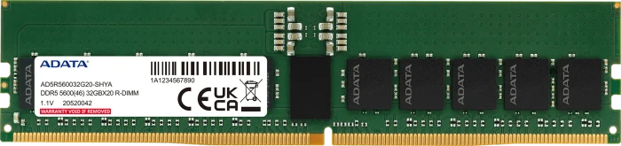 ADATA RDIMM 32GB, DDR5-5600, CL46-45-45, X8, reg ECC, tray