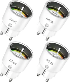 Nous Smart WiFi A1T Tasmota, Smart-Steckdose, 4er-Pack