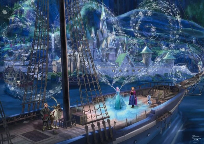 Schmidt Spiele Thomas Kinkade Frozen Love and Magic