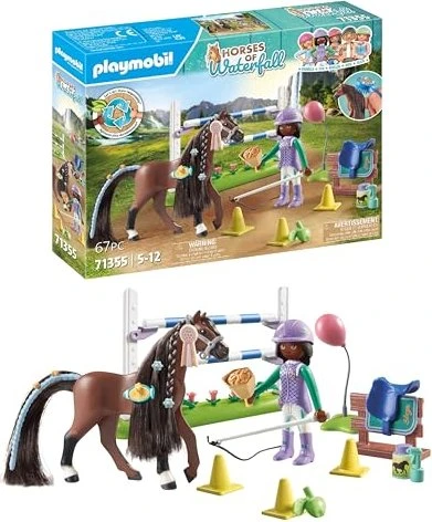 playmobil Horses of Waterfall Zoe & Blaze mit Turnierparcours