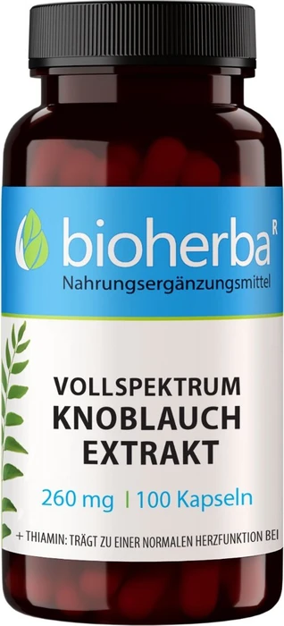 Bioherba Vollspektrum Knoblauch Extrakt 260mg Kapseln, 100 Stück
