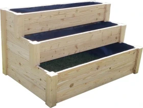 Westmann XL Treppenhochbeet 120x99cm natur