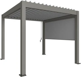 Biohort Sonnenschutzrollo für Pergola 4m quarzgrau-metallic