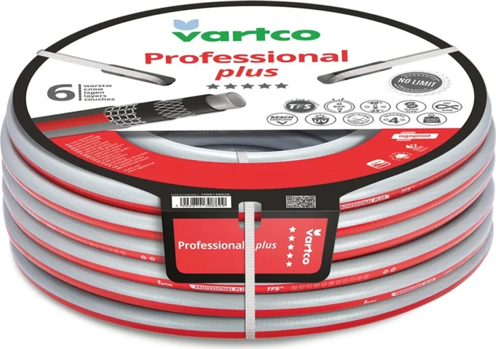 Vartco Professional Plus Gartenschlauch rot/grau