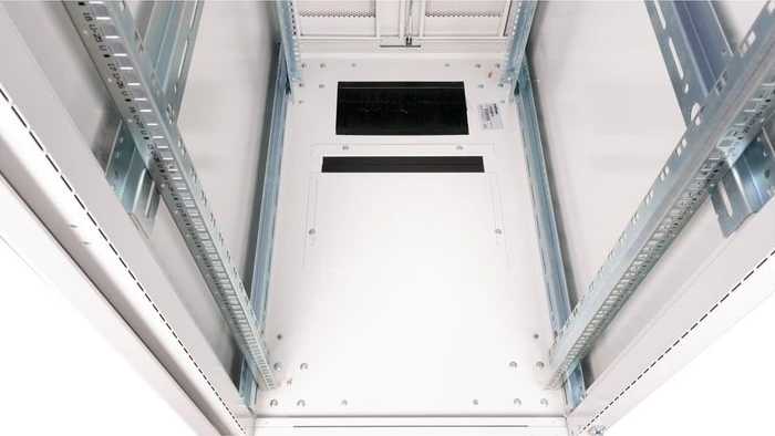 Roline / Secomp Pro Serie 19" Serverschrank 42HE, montiert, Gitternetztür, IP20, RAL 7035, 1000mm tief