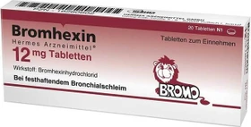 Hermes Bromhexin 12mg Tabletten, 20 Stück