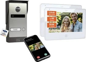 M-E Allviso ALL-V10S-2M7W-IPS Video-Türsprechanlage 1-Familienhaus Edelstahl, Set