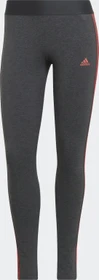 adidas Loungewear Essentials 3-Streifen Hose lang dark grey heather/semi turbo (Damen)