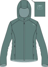 CMP Packable Waterproof Funktionsjacke agave (Damen)