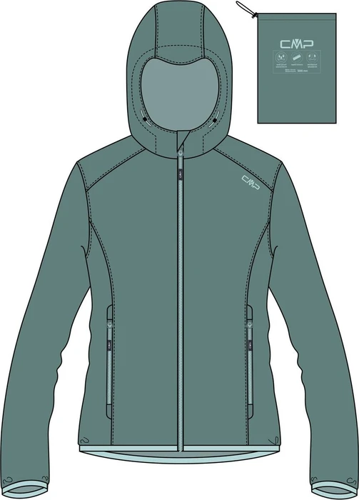 CMP Packable Waterproof Funktionsjacke agave (Damen)