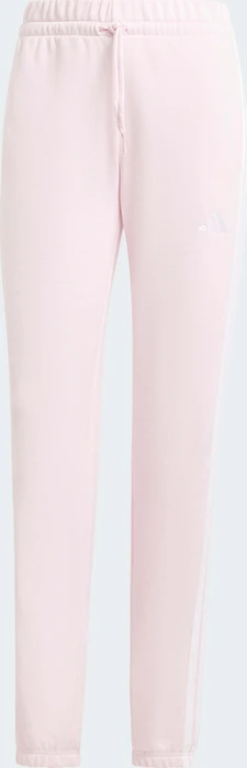 adidas Essentials 3-Streifen French Terry Cuffed Trainingshose lang clear pink/white (Damen)