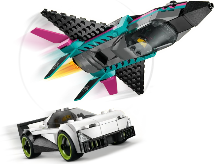 LEGO City - Düsenflieger vs. Rennauto