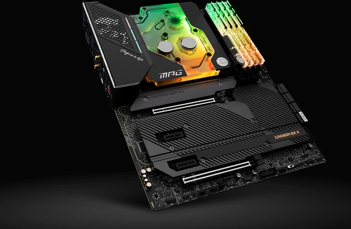 EK Water Blocks Quantum Line EK-Quantum MSI MPG X570S Carbon EK X D-RGB Monoblock, Nickel, Acryl