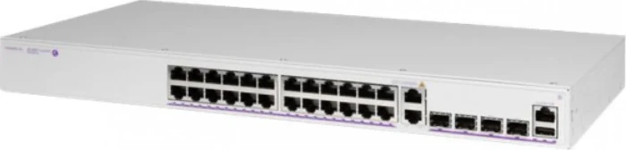 Alcatel OmniSwitch 6360 Desktop Gigabit Managed Switch, 24x RJ-45, 2x SFP+, 2x RJ-45/SFP, 180W PoE+
