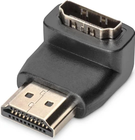 Digitus HDMI Stecker auf HDMI Buchse, 90° gewinkelt, Adapter, 4K60Hz (AK-330502-000-S)