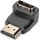 Digitus HDMI Stecker auf HDMI Buchse, 90° gewinkelt, Adapter, 4K60Hz (AK-330502-000-S)