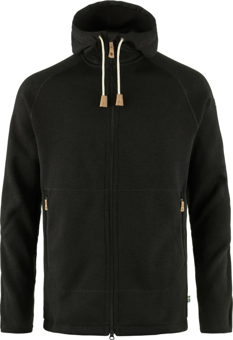 Fjällräven Övik Fleece Hoodie Funktionsjacke schwarz (Herren)