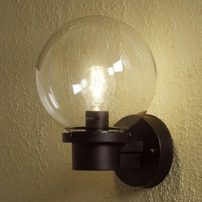 Konstsmide Nemi 20cm Wandleuchte schwarz
