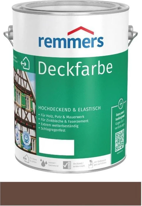 Remmers Deckfarbe nussbraun, 2.5l