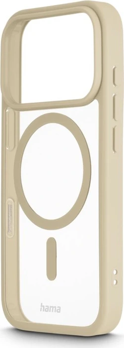 Hama Handyhülle Frame Protect magnetisch für Apple iPhone 17 Pro transparent/beige