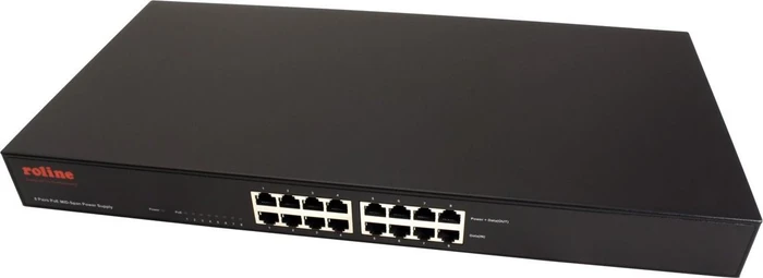 Roline / Secomp Rackmount Gigabit PoE-Injektor, 16x RJ-45, 110W PoE
